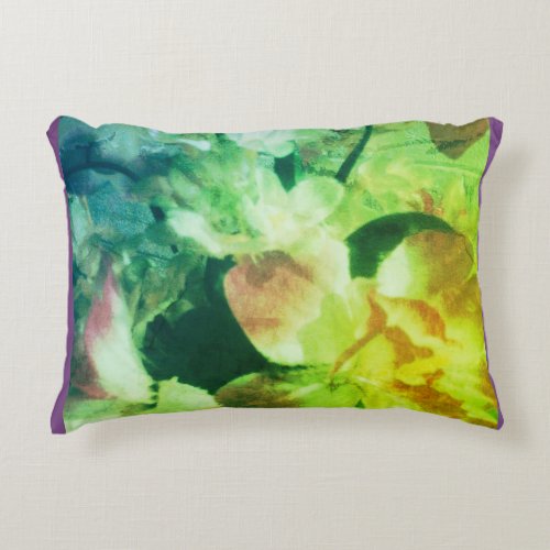 Vintage Tropical Flower Accent Pillow