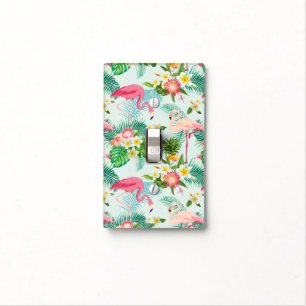 Vintage Tropical Flowers And Birds Light Switch Cover
