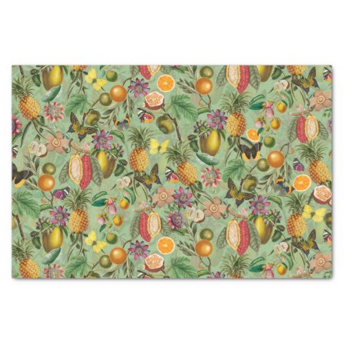 Vintage Tropical Fruits  Tissue Paper