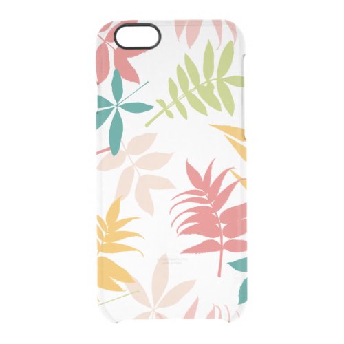 Vintage Tropical Leaves iphone6 Clear Case