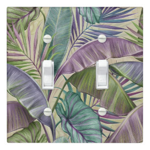 Vintage Tropical Light Switch Cover