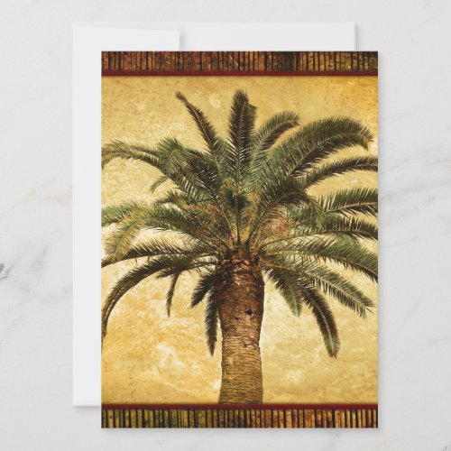 Vintage Tropical Palm Tree Invite