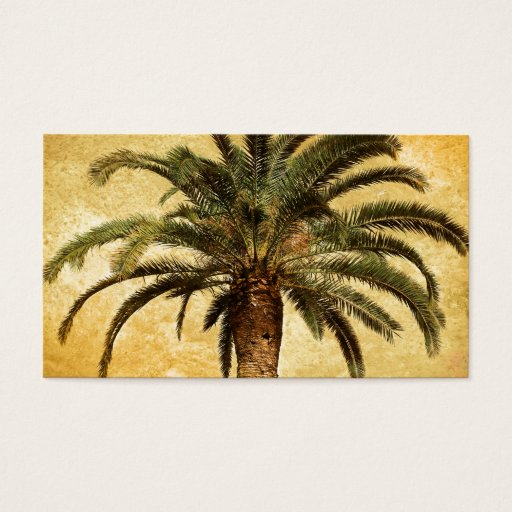 Customizable Vintage Tropical Palm Tree Business Cards