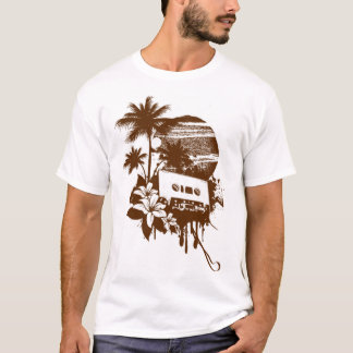 Vintage Tropical Paradise Cassette Tape Retro Desi T-Shirt