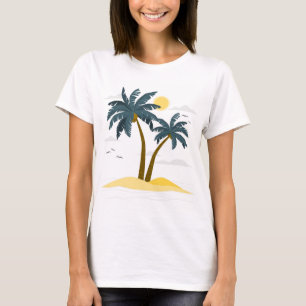 Vintage Tropical Paradise Island Getaway T-Shirt