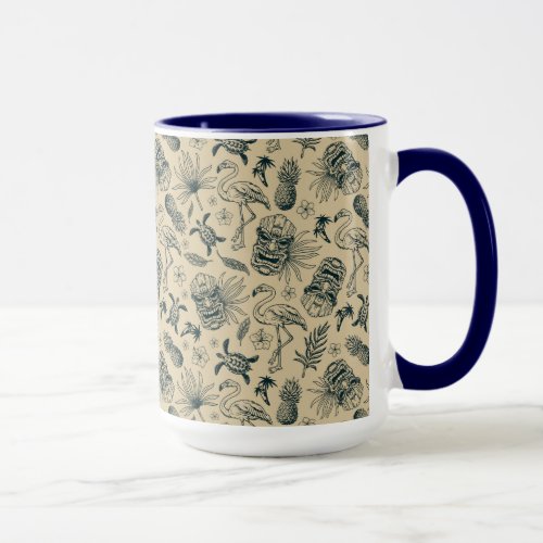 Vintage Tropical Pattern Mug