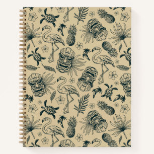 Vintage Tropical Pattern Notebook