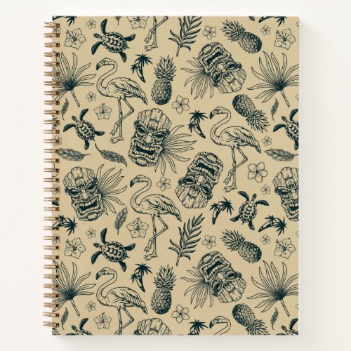 Vintage Tropical Pattern Notebook