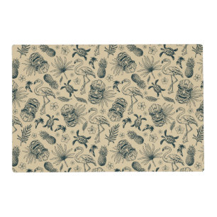 Vintage Tropical Pattern Placemat