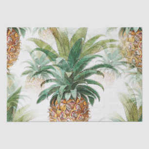 Vintage Tropical Pineapple Decoupage Tissue Paper