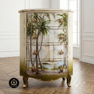 Vintage Tropical Rustic Texture Decoupage Tissue Paper