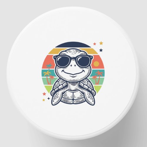 Vintage Tropical Turtle Sunglasses Beach Shirt_1 Mini Candle Favors