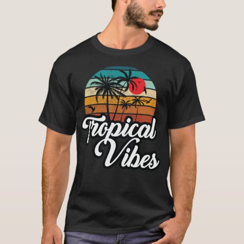 Vintage Tropical Vibes T_Shirt