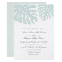 Vintage Tropics Wedding Invitation