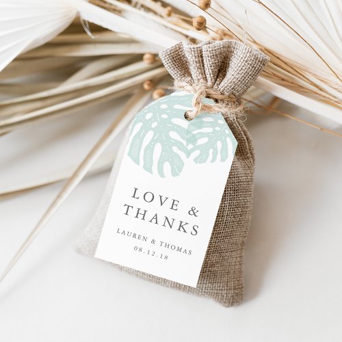 Vintage Tropics Wedding Thank You Favor Gift Tags