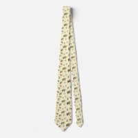 Vintage Trout Flies Fly Fishing Theme Pattern Neck Tie