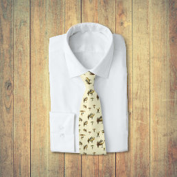 Vintage Trout Flies Fly Fishing Theme Pattern    Neck Tie