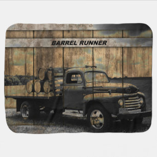 Vintage Truck Antique Truck Old Truck Baby Blanket