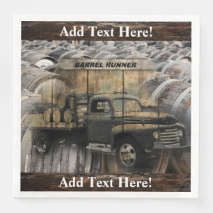 Vintage Truck Antique Truck Old Truck Paper Dinner Napkins