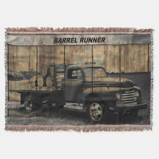 Vintage Truck Antique Truck Old Truck Throw Blanket (Front)