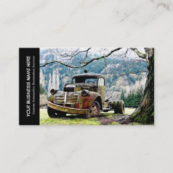 Vintage Truck Automotive Restoration Services Business Card by CountryCorner at Zazzle