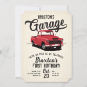 Vintage Truck Birthday Party Invitation (Front)