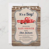 Vintage Truck Boy Baby Shower Invitation (Front)
