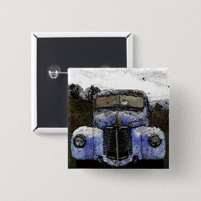 Vintage Truck Button (Front & Back)