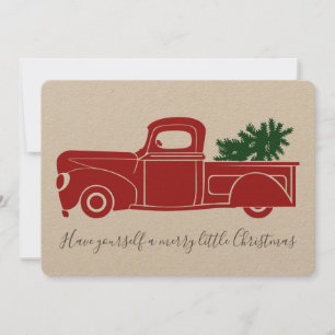 Vintage Truck Christmas Card