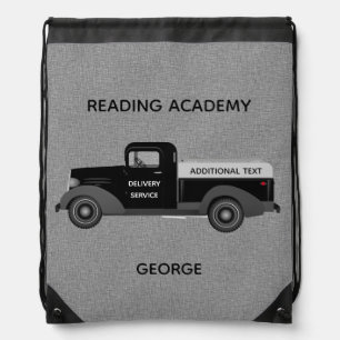 Vintage Truck Drawstring Bag Backpack
