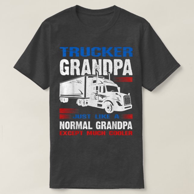 Vintage Truck Driver Mechanic Trucking Trucker Tee (Design Front)