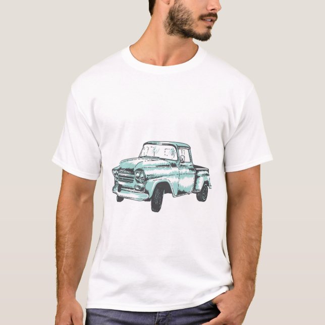 Vintage Truck Illustration T-Shirt (Front)