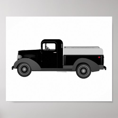 Vintage Truck Kids Dcor Print Poster