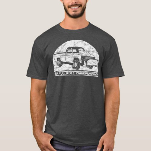 Vintage Truck Pulling   Vintage Retro 4x4 Truck T_Shirt