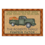 Vintage Truck Pumpkin Patch Farm Rustic Fall Plaid Sign