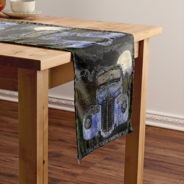Vintage Truck Table Runner (In Situ)