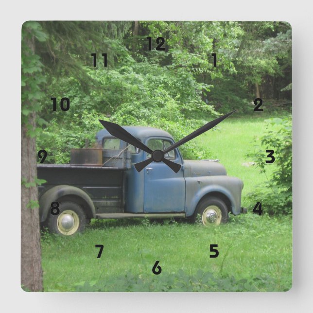 Vintage Truck Wall Clock (Front)