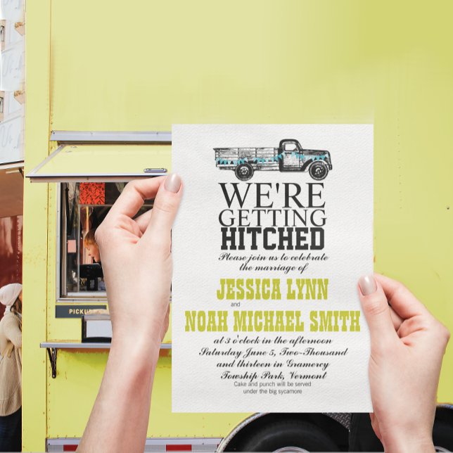 Vintage Truck Wedding Invitation (Creator Uploaded)