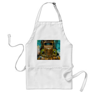 Vintage Truck Whiskey Barrels Adult Apron
