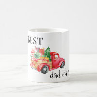 Vintage Truck with Gifts Best Dad Ever Coffee Mug
