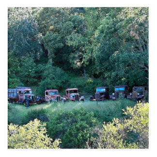 Vintage trucks acrylic print
