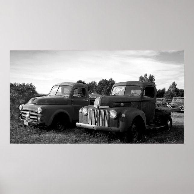 Vintage Trucks Poster (Front)