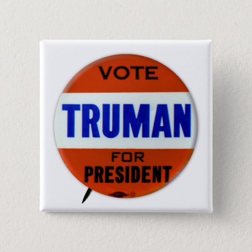 Vintage Truman Campaign Button Vote for Truman
