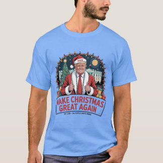 Vintage Trump Christmas, Retro Christmas Trump Mak T-Shirt