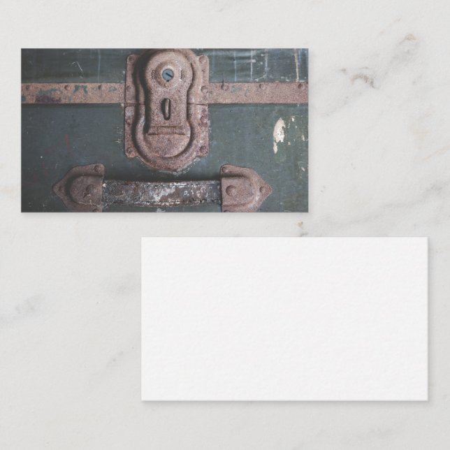 Vintage Trunk Lock Business Card (Front/Back)