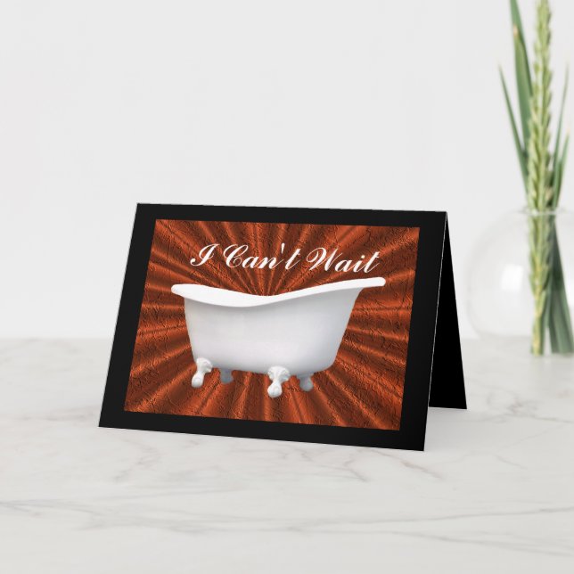 Vintage Tub- customize Card (Front)