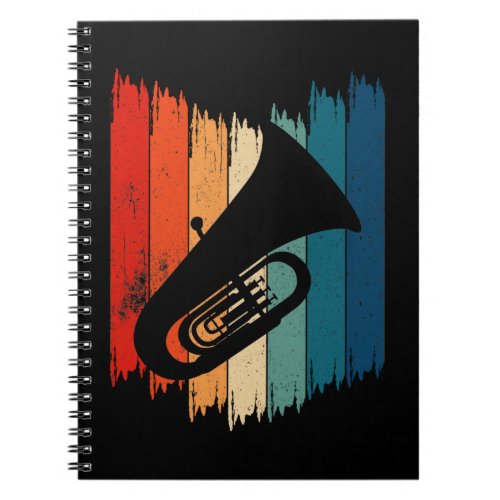Vintage Tuba Retro Tuba Notebook