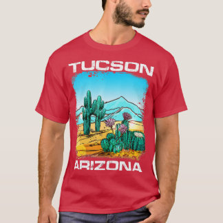Vintage Tucson Arizona Desert Retro Cactus Funny T-Shirt