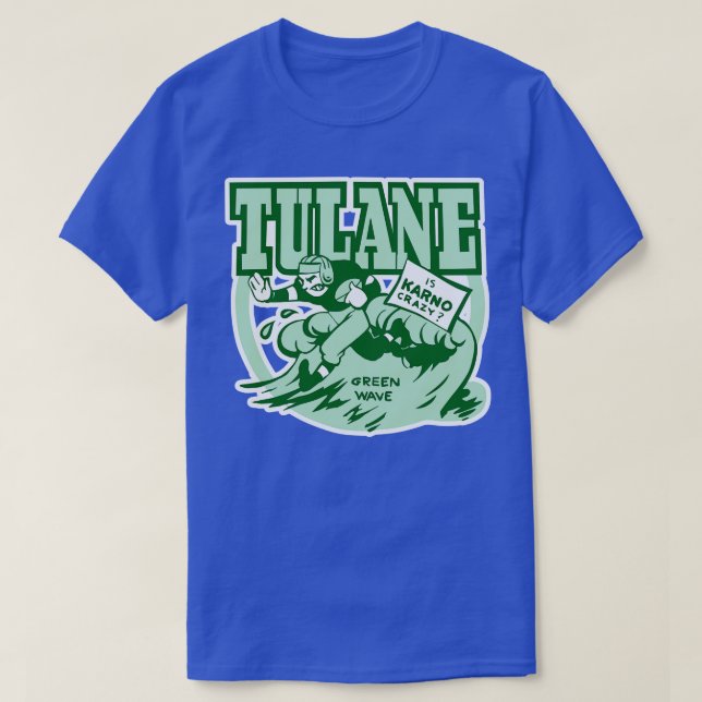 Vintage Tulane Crazy Karno T-Shirt (Design Front)