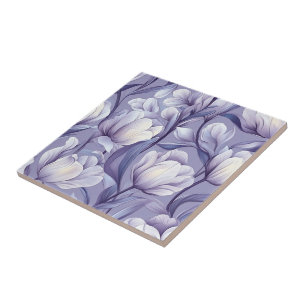 Vintage Tulip Ceramic Tiles  For Artful Floor
